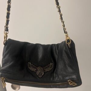 Zadig &voltaire rock leather shoulder bag